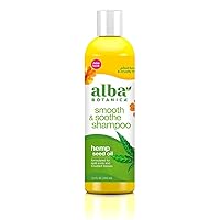 Alba Botanica Smooth & Soothe Shampoo, Cannabis Sativa Seed Oil, 12 Oz
