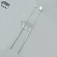 Set of 2 LARYNGEAL BOILABLE Hygiene Dental Mirrors with Handle #0#3 (DDP Quality)