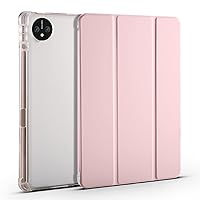Tablet PC Case Compatible with Huawei MatePad Pro 11 (2022) 11inch Case Slim Lightweight Protective Case Smart Cover Shockproof Cover with Clear Back Shell w/Pencil Holder Tablet home ( Color : Pink )