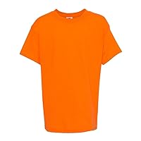 Hanes EcoSmart™ Youth Short Sleeve T-Shirt S Safety Orange