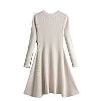 Autumn Winter Short Aline Thick Sweater Dress Knit Dress Women Slim Mini Dress Female Chic Knit Sexy Dress