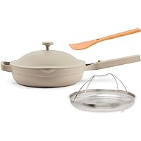 Our Place Always Pan 2.0-10.5-Inch Nonstick, Toxin-Free Ceramic Cookware | Versatile Frying Pan, Skillet, Saute Pan | Stainless Steel Handle | Oven Safe | Lightweight Aluminum Body | Steam Our Place Always Pan 2.0-10.5-Inch Nonstick, Toxin-Free Ceramic Cookware | Versatile Frying Pan, Skillet, Saute Pan | Stainless Steel Handle | Oven Safe | Lightweight Aluminum Body | Steam