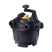 Awesome Pond Clean Hands System, Containing Mechanical & Biological Filtration, Easy Maintenance Filter, UV Water Clarifier, for Ponds up to 450 Gallons, Black, (8845)