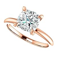 Sterling Silver 4-Prong Petite Twisted Vine Simulated 2.0 CT Diamond Or Moissanite Engagement Ring Promise Bridal Ring