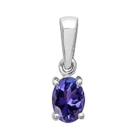 Multi Choice Oval Shape Gemstone 925 Sterling Silver Single Stone Solitaire Pendant