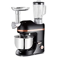 Stand Mixer,6.5-QT 7-Speed Tilt-Head Food Mixer, Multifunctional Kitchen Electric Mixer with Dough Hook, Beater,Meat Grinder and Blender