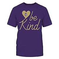 FanPrint James Madison Dukes - Be Kind - Heart - University Team Logo - Gift T-Shirt