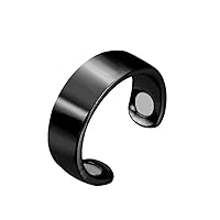 Fashion Slimming Finger Ring Micro Magnetic Weight Loss Finger Ring Fat Burning String Stimulating Acupoints Fitness Health Care Black Sty03