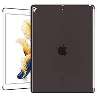 Ultra Slim Case for iPad Pro 12.9 inch (2017) Transparent TPU Chipped Edge Soft Protective Back Cover Case Phone Back Cover (Color : Black)