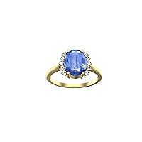 Sparkling Heated Blue Sapphire and Diamond Ring Elegant and Luxurious Jewelry