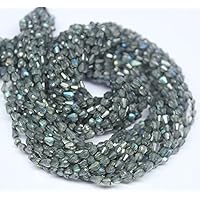 Natural Blue Labradorite Faceted Tear Drop Briolette Gemstone Craft Loose Beads Strand 14