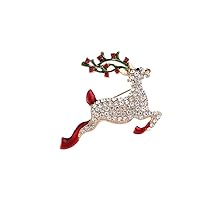 Creative Christmas Deer Shape Broochs Lover Gift Pin Shawl Clip Ladies Girl Jewelry for Wedding Party Decoration Superior Quality and Creative
