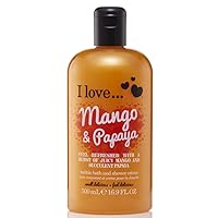 I Love Originals Mango & Papaya Bath & Shower Crème, Filled With Natural Fruit Extracts & Vitamin B5, Nourishing & Refreshing Formula to Leave Skin Feeling Silky & Soft, Vegan-Friendly - 500ml