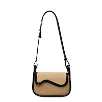 Shoulder Bag for Women Small Crossbody Bags Retro Classic Purse Clutch Straw Shoulder Handbag
