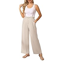 Women's Overall Jumpsuit Casual Summer Rompers Spaghetti Strap Jumpers with Pockets Sleevless Baggy Overalls