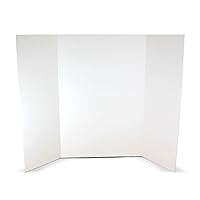 Flipside Products 36” x 48” Foam Project Boards for Presentations, Science Fair, School Projects, Event Displays and Trifold Picture Board - White - 10 Pack