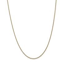 14k Gold 1.8mm Forzantine Cable Chain Necklace Jewelry for Women - Length Options: 16 18 20 22 24 26 30