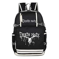 Death Note Anime Luminous Laptop Backpack Shoulder Rucksack with USB Charging Port /2