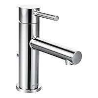 Moen Align Chrome One-Handle High-Arc Bathroom Faucet with Drain Assembly, 6190, 0.375