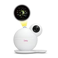 Smart WiFi Baby Monitor, 1080P Full HD Camera, Temperature and Humidity Sensors, Motion and Cry Alerts, Moonlight Projector, Remote Pan and Tilt with Smartphone App for Android and iOS