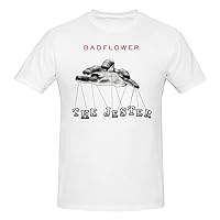 Badflower Men's Short Sleeve T-Shirt Print Graphic Outdoor T Shirts Tee Shirts Cotton Black