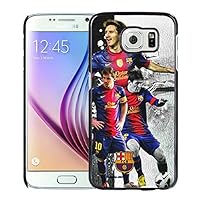 Fc Barcelona Messi Samsung Galaxy S6 Case Material In Black Genuine and Cool Design
