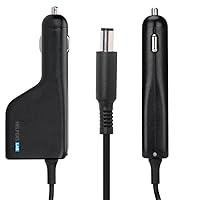 19.5V 4.62A 90W car Adapter car Charger for DELL Laptop Notebook Car for Majority of Latitude XPS Precision Vostro Adamo Studio Laptops Also Suitable 19.5V 3.34A 65W