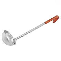 Winco Prime One Piece Stainless Steel Ladle, NSF Listed,Orange