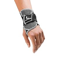 MUELLER Sports Medicine Hg80 Premium Wrist Brace, For Men and Women, Black/Gray