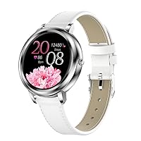 Smart Watches for Women Android Smart Watch 140 mA Fitness Watches for Women IP67 Waterproof 2.5 Hours Magnetic Charging Exercise Watch 1.09 in LCD Round Screen iOS
