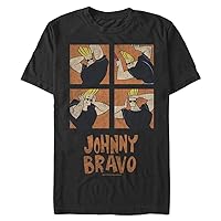 Johnny Bravo Men's Big & Tall Many Faces Comp T-Shirt