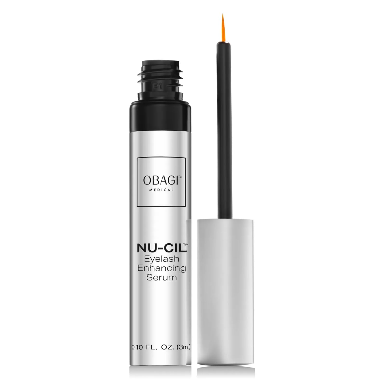 Obagi Nu-Cil™ Eyelash Enhancing Serum - Ultimate Eyelash Growth Serum with Hyaluronic Acid - Quick Absorbing, Non-Greasy & Natural Serum for all Skin Types – Ophthalmologist Tested Eyelash Serum - 3ml