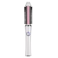 Electric Heating Curler, Portable Curling Iron Curler for Short and Long Hair, Rechargeable Wireless Curling Wave Brush Styler for Straight Hair