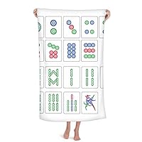 Chinese Culture Mahjong Chess Game Throw Blanket Soft Warm Flannel