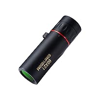 100x24 High Definition Compact Mini Monocular Telescope, Smartphone Holder for Bird Watching Hunting Camping Wildlife