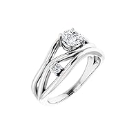 Sonia Jewels Solitaire Lab-Grown Diamond Ring Band