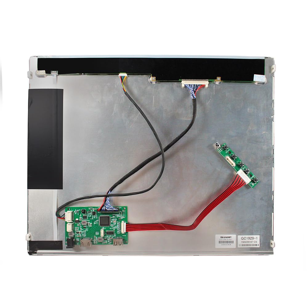 VSDISPLAY 17 Inch 1280x1024 LCD Screen 30 Pins LVDS Panel LQ170E1LG21 with HD-MI USB Driver Board