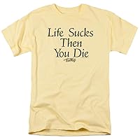 Teen Wolf Classic 1980s Comedy Life Sucks Then You Die Quote Adult T-Shirt Tee