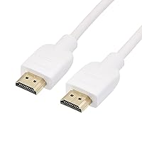Amazon Basics CL3 Rated High-Speed HDMI Cable (18 Gbps, 4K/60Hz) - 10 Feet, White