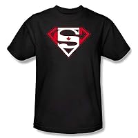 Superman Shirt Canadian Shield Canada Maple Leaf Adult Black Tee