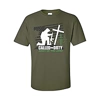 Called for Duty Christian Unisex Short Sleeve T-shirt-Military-2XL