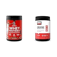 Six Star Elite 100% Whey Protein Plus Triple Chocolate 1.8lbs and Force Factor Creatine Monohydrate for Muscle Gain and Faster Recovery, 60 Servings