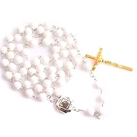 GEM-Inside Handmade Natural Sell Gemstone Anglican Muslim Catholic Christian Episcopal Prayer Rosary Beads Bracelet Necklace Jesus for Men 7