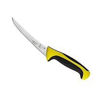 Mercer Culinary Millennia Colors Boning Knife, 6-Inch Curved, Yellow