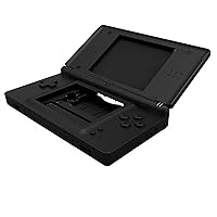 eXtremeRate Black Replacement Full Housing Shell for Nintendo DS Lite, Custom Handheld Console Case Cover with Buttons, Screen Lens for Nintendo DS Lite NDSL - Console NOT Included