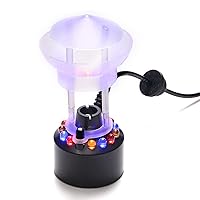 FITNATE Mist Maker, 12 LED Mister Fogger Water Fountain Pond Fog Machine Atomizer Air Humidifier, Mini Size Large Capacity of Mist,with Splash Guard, Perfect for Halloween and Other Holidays