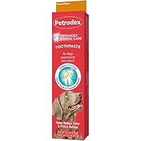 Toothpaste for Dogs and Puppies, Cleans Teeth and Fights Bad Breath, Reduces Plaque and Tartar Formation, Enzymatic Toothpaste, Peanut Flavor, 2.5oz