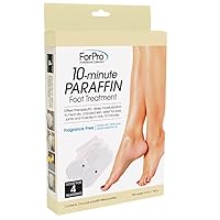 ForPro Professional Collection 10-Minute Paraffin Foot Treatment, Spa and Home Treatment Booties, Fragrance Free, One-Pair