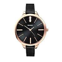 Sekonda Ladies Editions Watch with Black Dial and Black Strap 2714