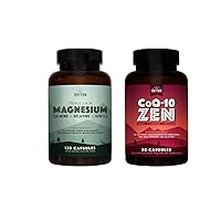 Natural Rhythm Cardio Calm Bundle - Triple Calm Magnesium 150mg, 120 Capsules + CoQ10-ZEN (Coenzyme Q10 + L-Carnitine + L-Theanine), 30 Capsules